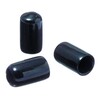 Capuchons de protecteur en mou-PVC noir 3.5mm